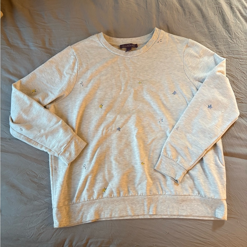 Gloria Vanderbilt Daisy Crewneck Sweater